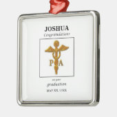 Assistent-Afstuderen voor artsen Gefeliciteerd Metalen Ornament (Links)