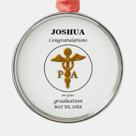 Assistent-Afstuderen voor artsen Gefeliciteerd Metalen Ornament