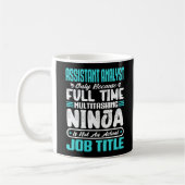 Assistent-analist Multitasker Functietitel Vaardig Koffiemok (Links)