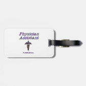 Assistent-arts Caduceus Bagagelabel (Achterkant horizontaal)