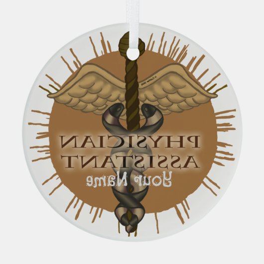 Assistent-arts Caduceus ornament (Achterkant)