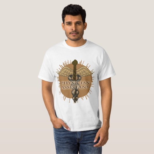 Assistent-arts Caduceus T-shirt (Voorkant volledig)