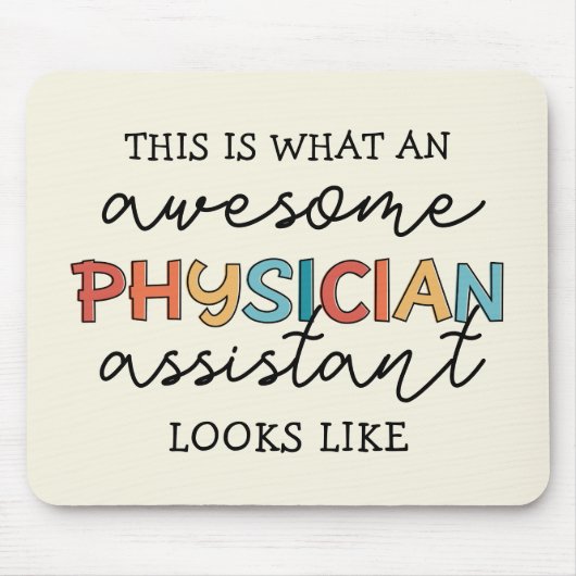Assistent arts Funny Geweldige PA-cadeaus Muismat (Voorkant)
