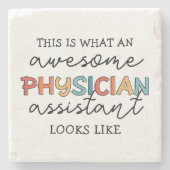 Assistent arts Funny Geweldige PA-cadeaus Stenen Onderzetter (Voorkant)