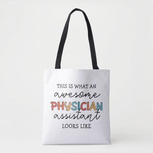Assistent arts Funny Geweldige PA-cadeaus Tote Bag (Voorkant)