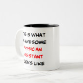 assistent arts, geweldige tweekleurige koffiemok (Voorkant links)