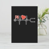 Assistent arts hartslag PA Medische studenten Bedankkaart (Staand voorkant)