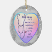 Assistent arts Heart Keramisch Ornament (Rechts)
