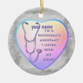 Assistent arts Heart Keramisch Ornament (Voorkant)