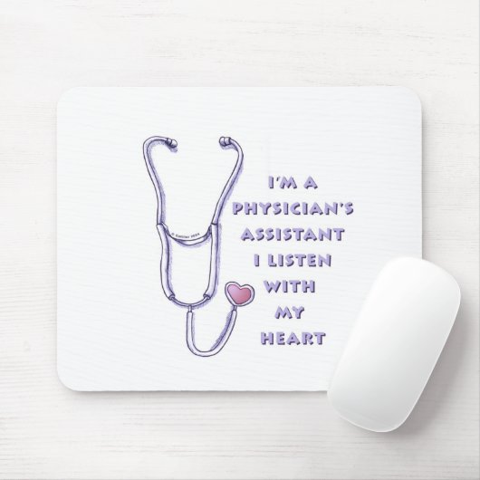 Assistent arts Heart Muismat (Met muis)