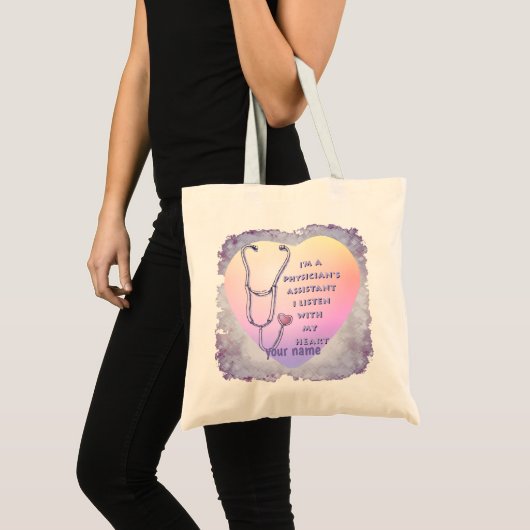 Assistent arts Heart Tote Bag (Voorkant (product))