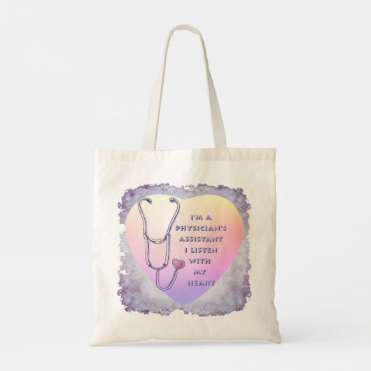 Assistent arts Heart Tote Bag (Achterkant)