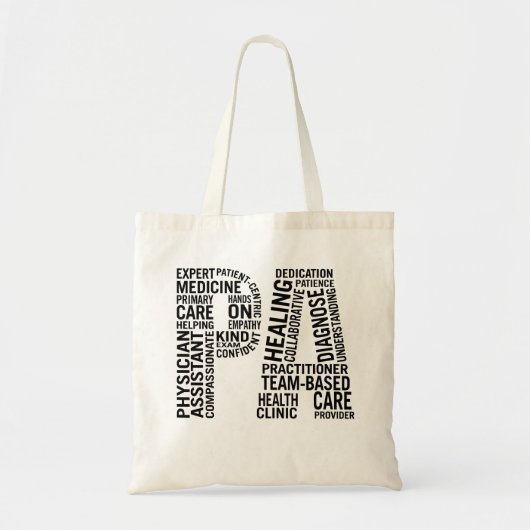Assistent arts PA Tote Bag (Voorkant)