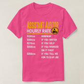 Assistent Auditor Uourly Rate Funny Auditor CPA Ac T-shirt (Design voorkant)