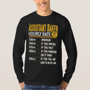 Assistent-bakker uurtarief  Bakassistent-kok T-shirt