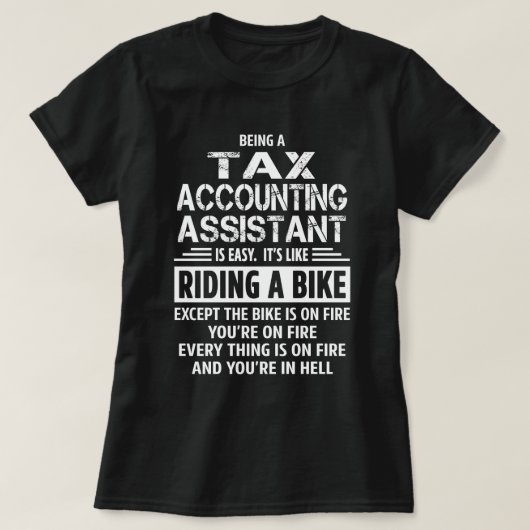 assistent belastingadministratie t-shirt (Design voorkant)