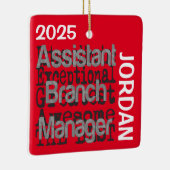 Assistent Branchmanager Extraordinaire CUSTOM Keramisch Ornament (Rechts)