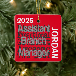 Assistent Branchmanager Extraordinaire CUSTOM Keramisch Ornament