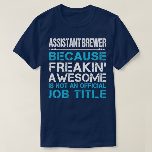 Assistent-brouwerij die Geweldige object met taako T-shirt (Design voorkant)