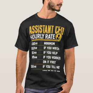 Assistent CFO Hourly Chief Financial Kantoor T-shirt