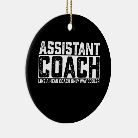 Assistent-coach als hoofdcoach alleen als koeler keramisch ornament (Rechts)