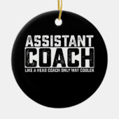 Assistent-coach als hoofdcoach alleen als koeler keramisch ornament (Voorkant)