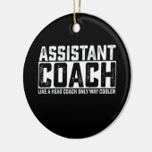 Assistent-coach als hoofdcoach alleen als koeler keramisch ornament (Links)