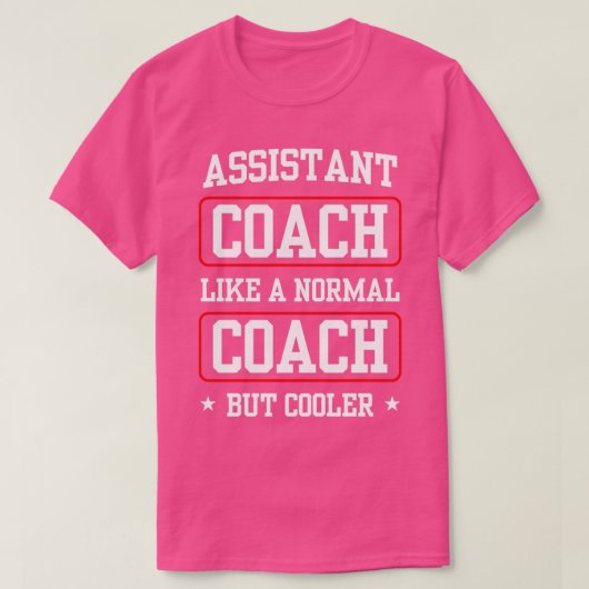 Assistent-coach als normale coach maar koeler 1 t-shirt (Design voorkant)