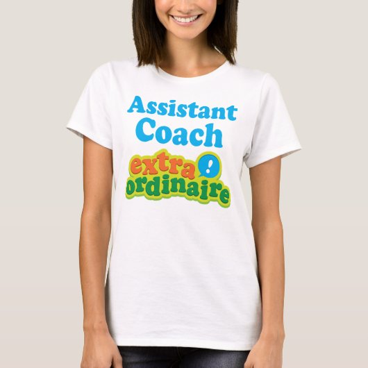 Assistent Coach Extraordinaire Gift Idee T-shirt (Voorkant)