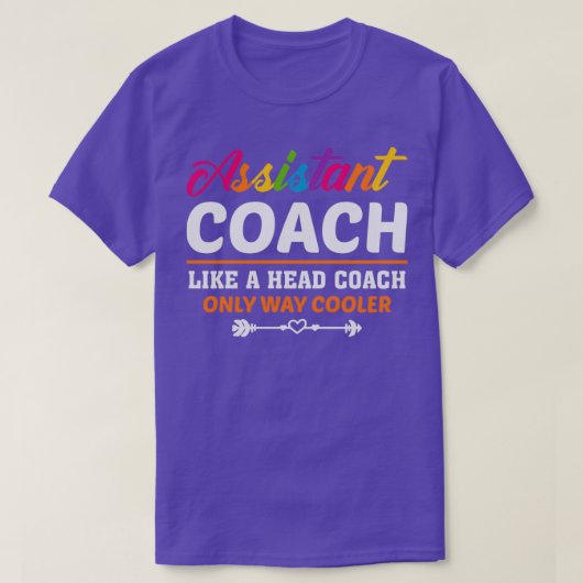 Assistent Coach Funny Sports Coaching gift assista T-shirt (Design voorkant)