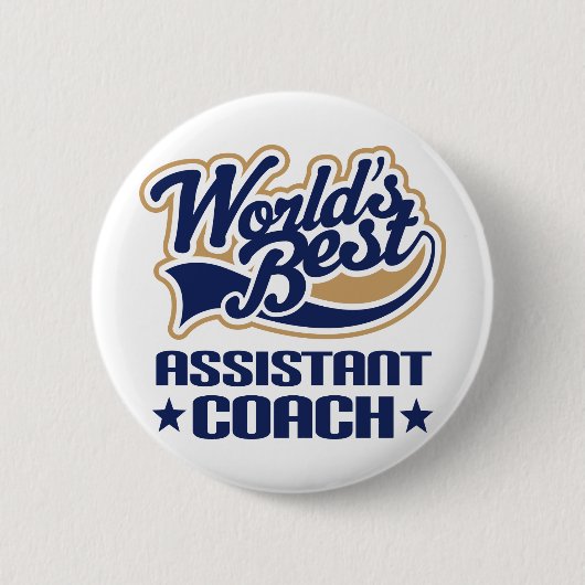 Assistent Coach Gift Ronde Button 5,7 Cm (Voorkant)