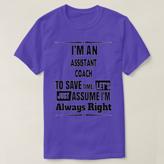 Assistent Coach Gift T-shirt (Design voorkant)