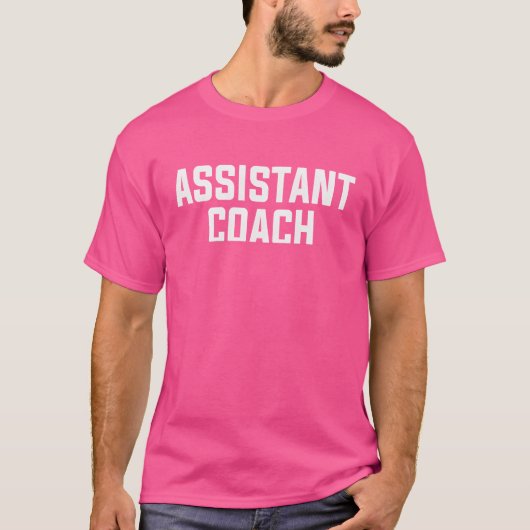 Assistent-Coach Grappige Sportcoaching vintage T-shirt (Voorkant)