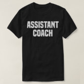 Assistent Coach Sports Coaching T-shirt (Design voorkant)