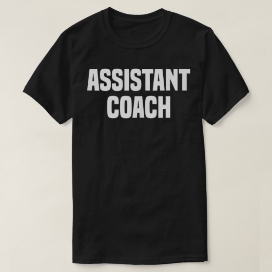 Assistent Coach Sports Coaching T-shirt (Design voorkant)