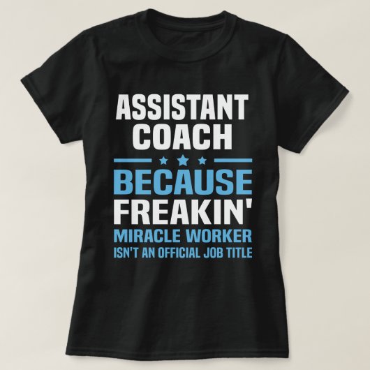 Assistent-coach T-shirt (Design voorkant)