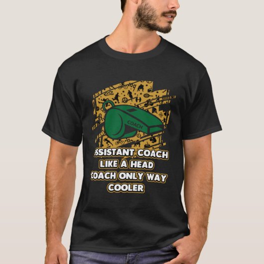 Assistent Coach Way Coaching Humor Mentor T-shirt (Voorkant)