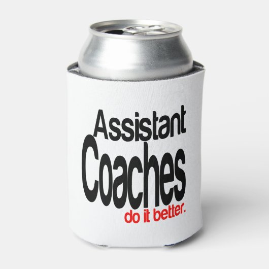 Assistent-coaches doen het beter blikjeskoeler (Blikje Voorkant)