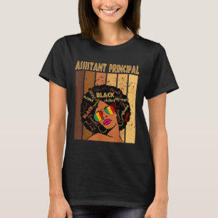 Assistent-directeur Afro African Women Black Histo T-shirt