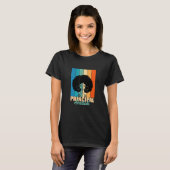 Assistent-directeur Afro-werktitel Schoolwerker V T-shirt (Voorkant volledig)
