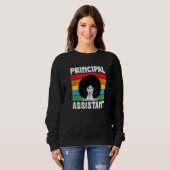 Assistent-directeur Afro-werktitel Schoolwerker V Trui (Voorkant volledig)