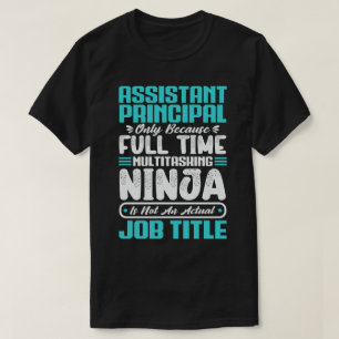 Assistent-directeur baan beroep verjaardag werknem t-shirt