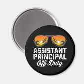 Assistent-directeur buiten dienst laatste schoolda magneet (Voorkant / Achterkant)
