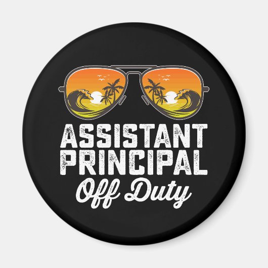 Assistent-directeur buiten dienst laatste schoolda magneet (Voorkant)