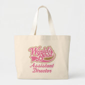 Assistent directeur Cadeau Grote Tote Bag (Voorkant)
