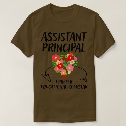 Assistent-directeur cadeaus schoolhoofd 18 t-shirt (Design voorkant)