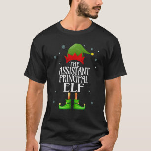Assistent-directeur Elf Xmas Funny Family Matching T-shirt