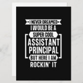 Assistent-directeur Funny Appreciation School Feestdagenkaart (Voorkant / Achterkant)