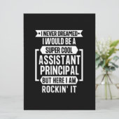 Assistent-directeur Funny Appreciation School Feestdagenkaart (Staand voorkant)