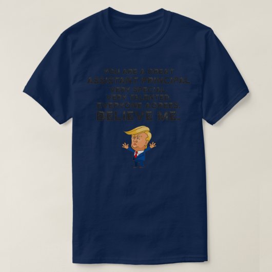 Assistent-directeur Funny Trump T-shirt (Design voorkant)
